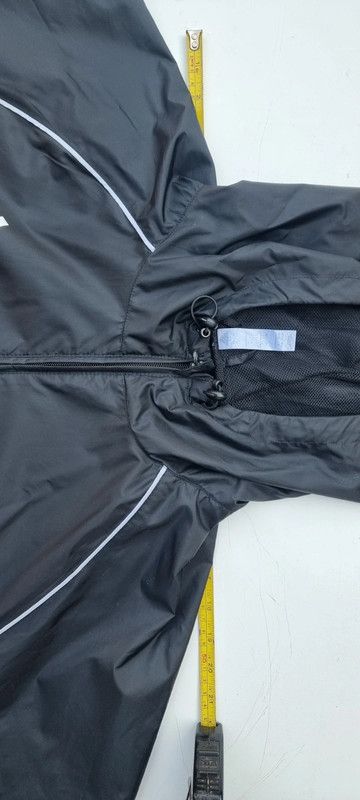 Adidas Men's Size XL Long Sleeve Black Hooded Windbreaker Jacket imagen 6